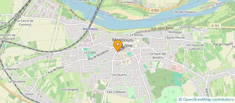 localisation de l'entreprise MADAME CHRISTIANE CHEVALIER à MONTLOUIS-SUR-LOIRE