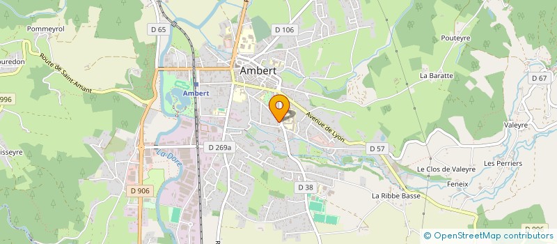 localisation de l'entreprise MADAME CHRISTIANE CHEVARIN à AMBERT