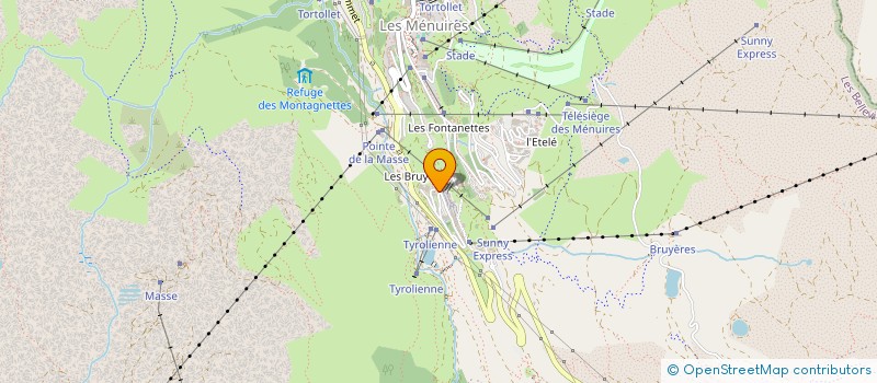 localisation de l'entreprise MADAME CHRISTIANE CHEVREY  LES BELLEVILLE