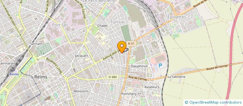 localisation de l'entreprise MADAME CHRISTIANE CHOISY  REIMS