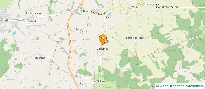 localisation de l'entreprise MADAME CHRISTIANE CHUPEAU  CAUSSE-ET-DIEGE