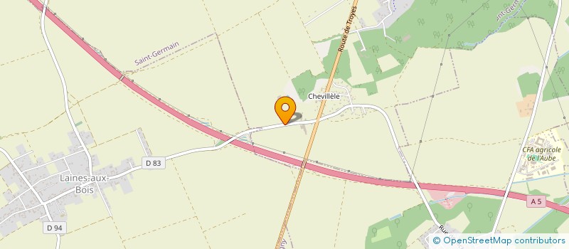 localisation de l'entreprise MADAME CHRISTIANE COFFINET  SAINT-GERMAIN