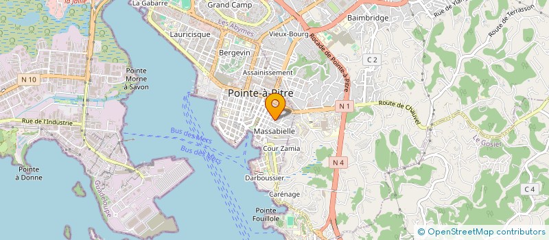 localisation de l'entreprise MADAME CHRISTIANE CONQUETE à POINTE A PITRE
