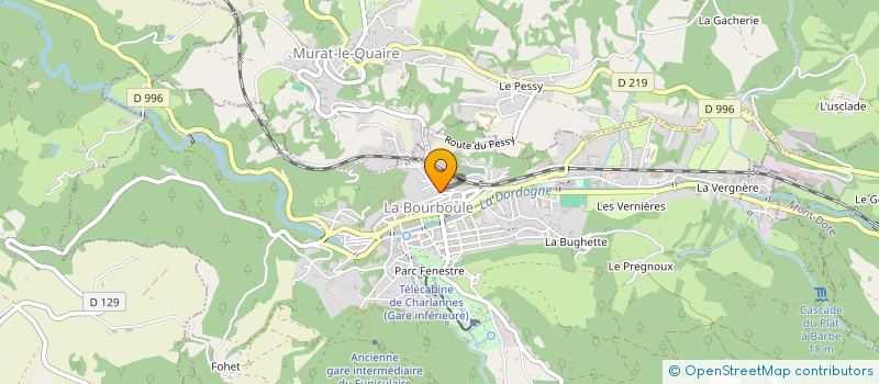 localisation de l'entreprise MADAME CHRISTIANE CONSTANTIN  LA BOURBOULE