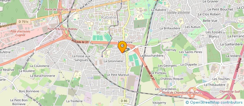 localisation de l'entreprise MADAME CHRISTIANE CORMIER à JOUE-LES-TOURS