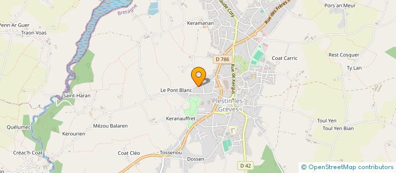 localisation de l'entreprise MADAME CHRISTIANE CORRE  PLESTIN-LES-GREVES