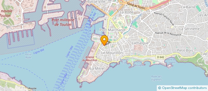 localisation de l'entreprise MADAME CHRISTIANE COSTA DA SILVA  TOULON