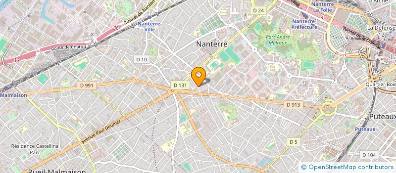 localisation de l'entreprise MADAME CHRISTIANE COSTES  NANTERRE