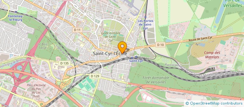 localisation de l'entreprise MADAME CHRISTIANE COTONNEC  SAINT-CYR-L'ECOLE