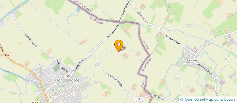 localisation de l'entreprise MADAME CHRISTIANE COULIER à HONDSCHOOTE