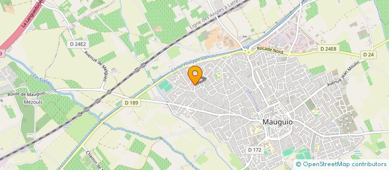 localisation de l'entreprise MADAME CHRISTIANE COUSTET  MAUGUIO