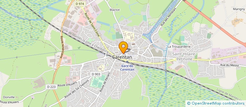 localisation de l'entreprise MADAME CHRISTIANE CUQUEMELLE à CARENTAN-LES-MARAIS