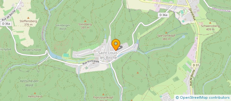 localisation de l'entreprise MADAME CHRISTIANE DAHLEM  SAINT-LOUIS-LES-BITCHE