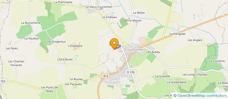 localisation de l'entreprise MADAME CHRISTIANE DANCE à COURTOMER