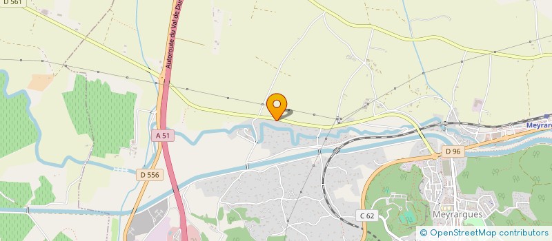 localisation de l'entreprise MADAME CHRISTIANE DARAS  MEYRARGUES