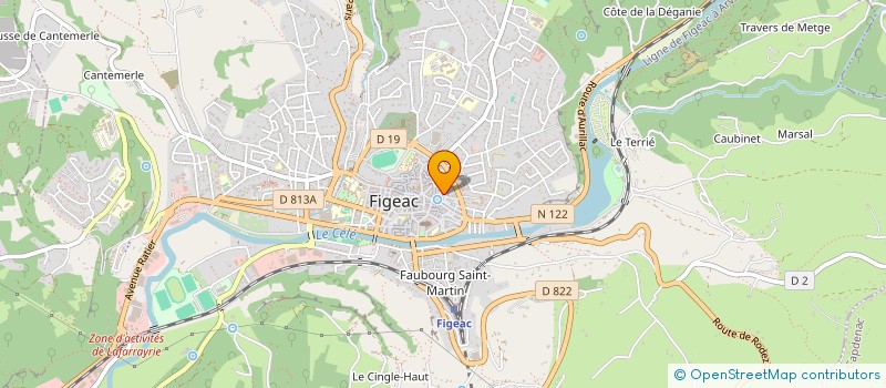 localisation de l'entreprise MADAME CHRISTIANE DARDE à FIGEAC