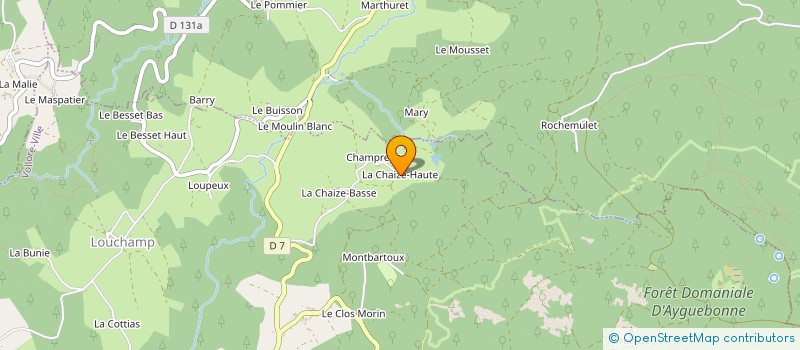 localisation de l'entreprise MADAME CHRISTIANE DARGON  VOLLORE-VILLE