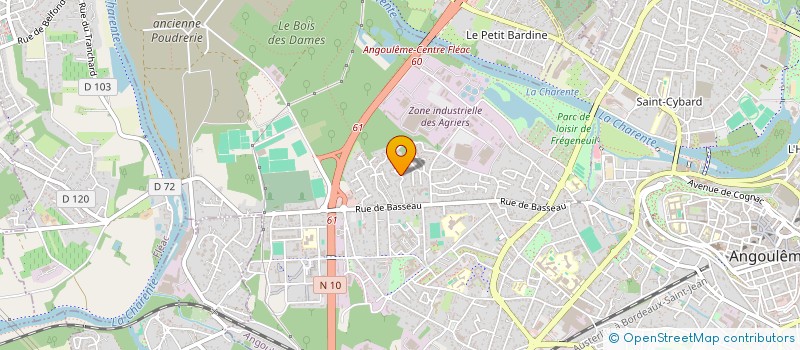 localisation de l'entreprise MADAME CHRISTIANE DAVID à ANGOULEME