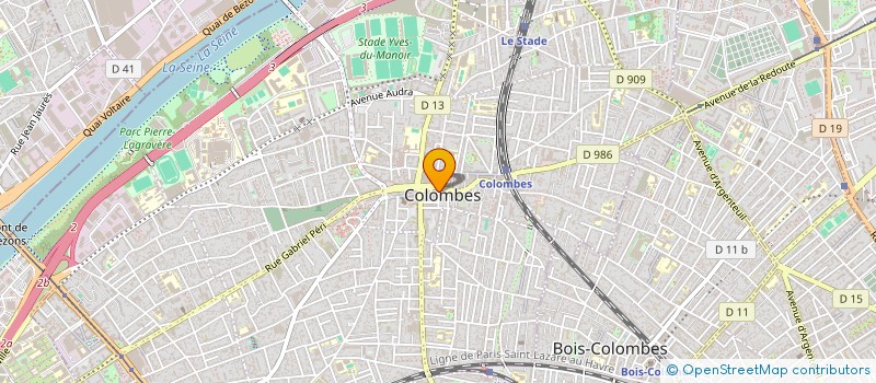 localisation de l'entreprise MADAME CHRISTIANE DAVIN à COLOMBES