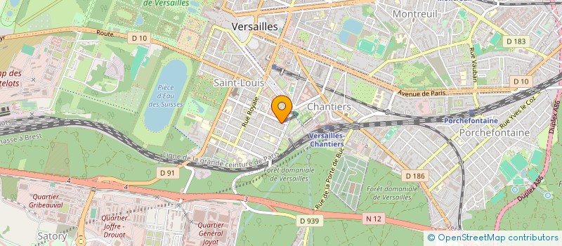 localisation de l'entreprise MADAME CHRISTIANE DE LANNOY TARRADE à VERSAILLES