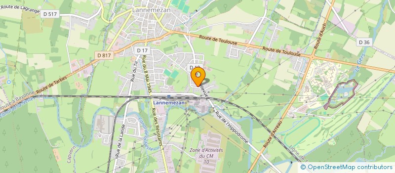 localisation de l'entreprise MADAME CHRISTIANE DECHA  LANNEMEZAN