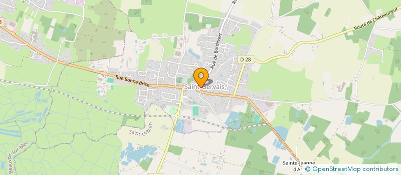 localisation de l'entreprise MADAME CHRISTIANE DEHAIS  SAINT-GERVAIS