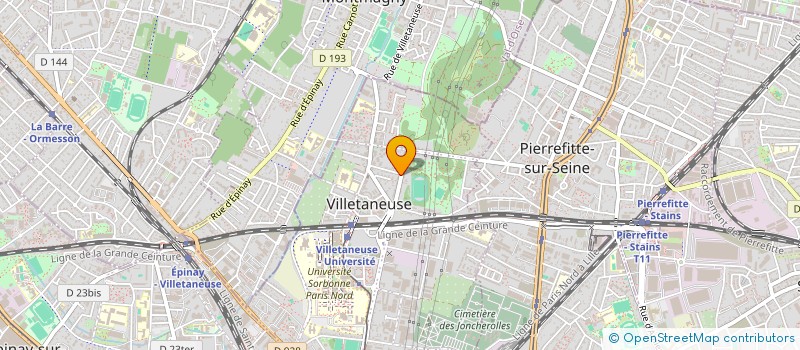 localisation de l'entreprise MADAME CHRISTIANE DEJEAN à VILLETANEUSE