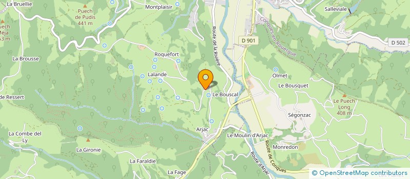 localisation de l'entreprise MADAME CHRISTIANE DELAGNES à CONQUES-EN-ROUERGUE