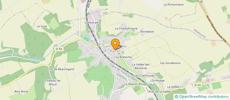 localisation de l'entreprise MADAME CHRISTIANE DENIS à SAINT-PATERNE-RACAN