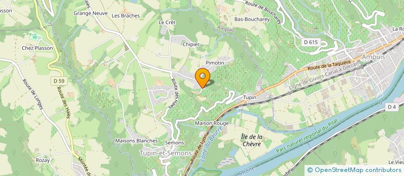 localisation de l'entreprise MADAME CHRISTIANE DESCHAMPS  TUPIN-ET-SEMONS