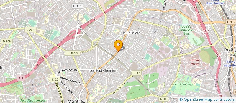 localisation de l'entreprise MADAME CHRISTIANE DESIRE à MONTREUIL