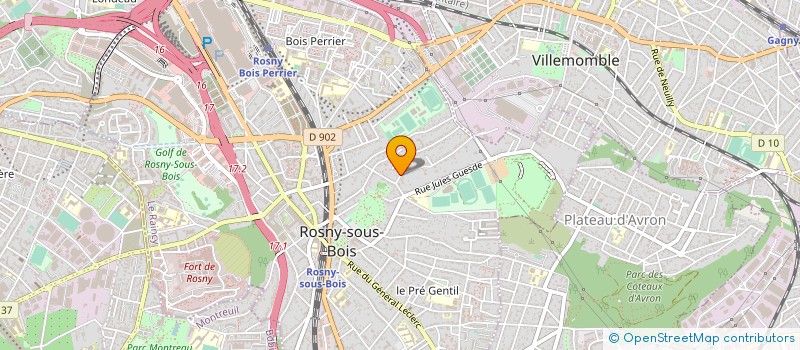 localisation de l'entreprise MADAME CHRISTIANE DESTABLE à ROSNY-SOUS-BOIS