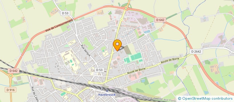 localisation de l'entreprise MADAME CHRISTIANE DEVILLERS  HAZEBROUCK