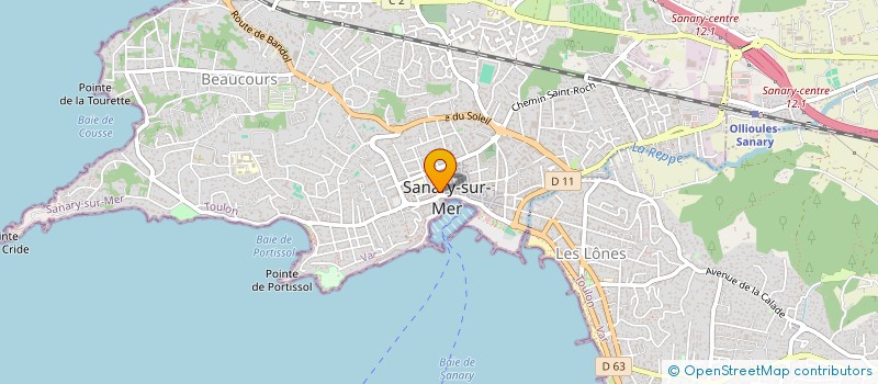 localisation de l'entreprise MADAME CHRISTIANE DI GIUDICE à SANARY-SUR-MER