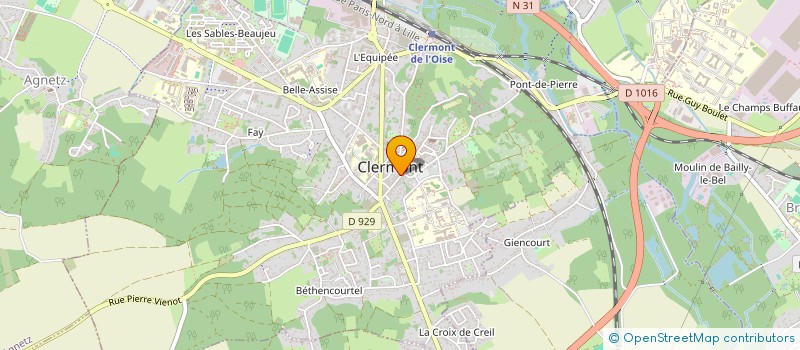 localisation de l'entreprise MADAME CHRISTIANE DONCHEZ à CLERMONT