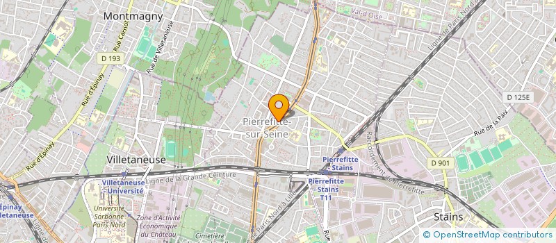 localisation de l'entreprise MADAME CHRISTIANE DOSSO  PIERREFITTE-SUR-SEINE