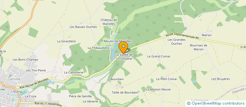 localisation de l'entreprise MADAME CHRISTIANE DOUCHET à GENILLE