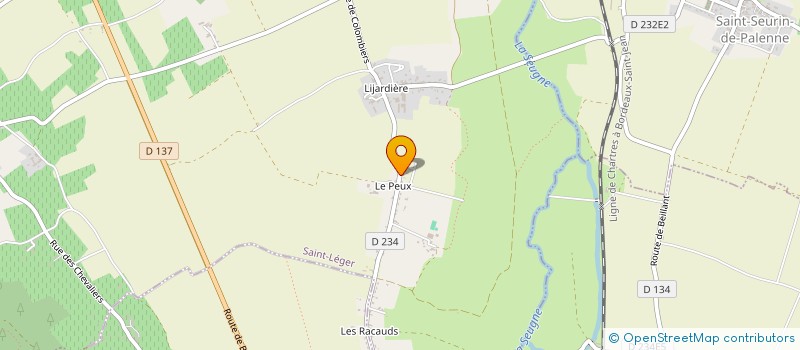 localisation de l'entreprise MADAME CHRISTIANE DOUTEAU  SAINT-LEGER