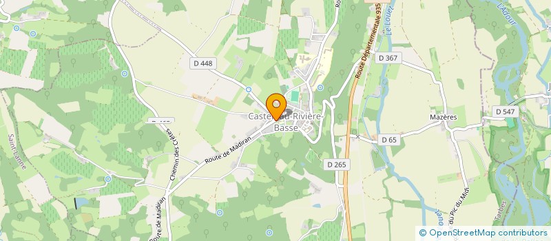 localisation de l'entreprise MADAME CHRISTIANE DOZIAS  CASTELNAU-RIVIERE-BASSE