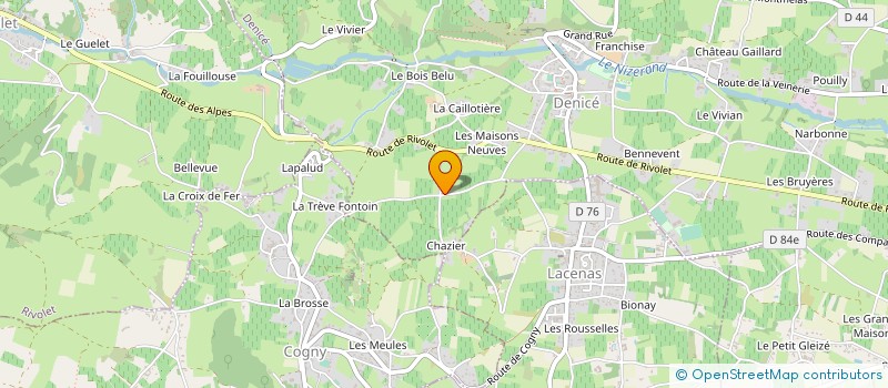 localisation de l'entreprise MADAME CHRISTIANE DUBAS à DENICE