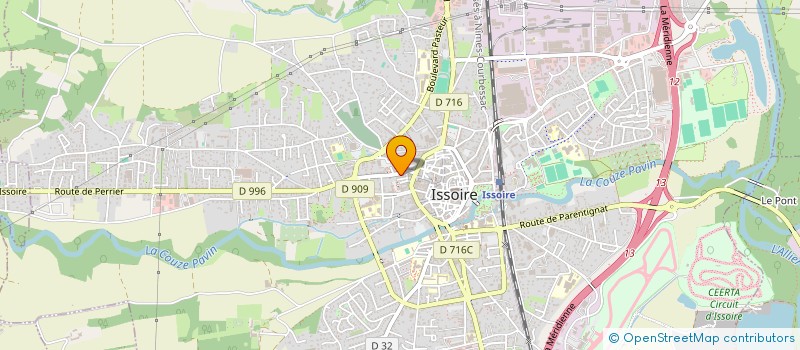 localisation de l'entreprise MADAME CHRISTIANE DUBOIS  ISSOIRE