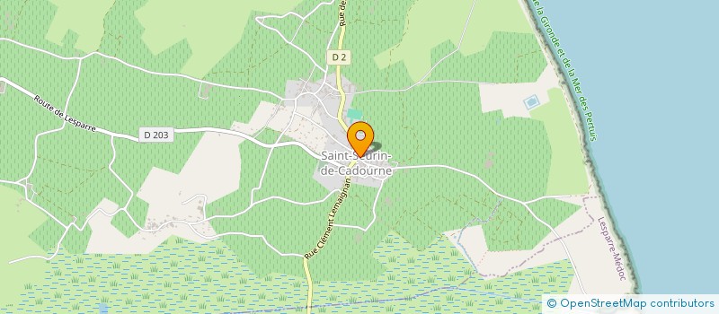 localisation de l'entreprise MADAME CHRISTIANE DUBOIS  SAINT-SEURIN-DE-CADOURNE