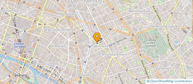 localisation de l'entreprise MADAME CHRISTIANE DUMONT  PARIS