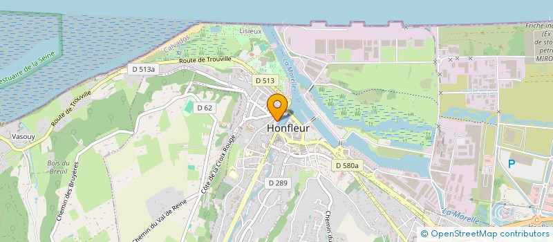 localisation de l'entreprise MADAME CHRISTIANE DUSOLEIL à HONFLEUR