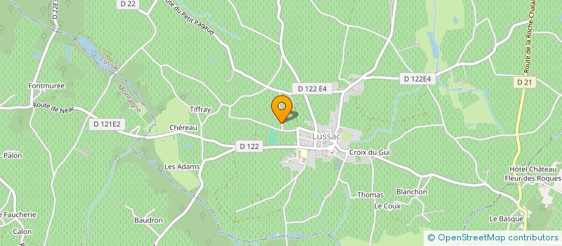 localisation de l'entreprise MADAME CHRISTIANE DUTREUIL à LUSSAC