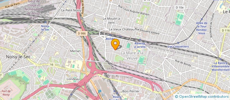 localisation de l'entreprise MADAME CHRISTIANE EDWIGES  BONDY