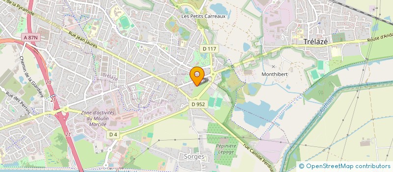 localisation de l'entreprise MADAME CHRISTIANE ELEDUT  LES PONTS DE CE