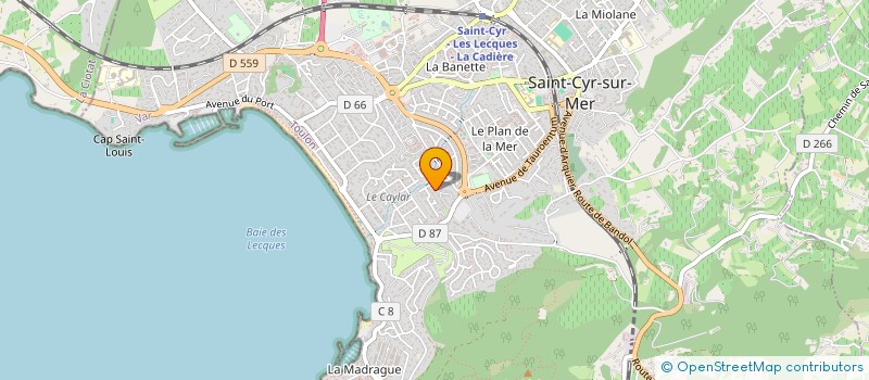 localisation de l'entreprise MADAME CHRISTIANE EMILE à SAINT-CYR-SUR-MER