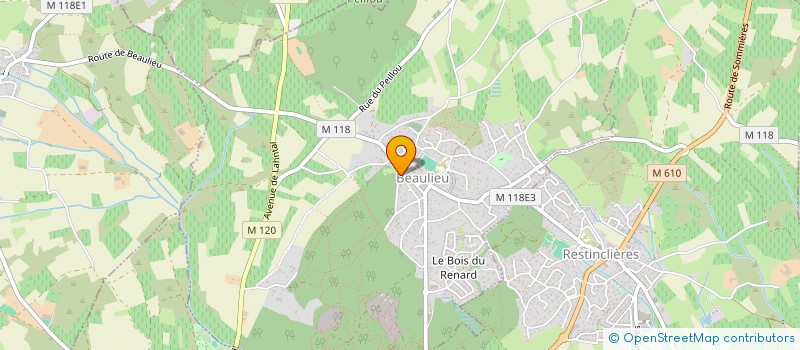 localisation de l'entreprise MADAME CHRISTIANE FABRIER  BEAULIEU