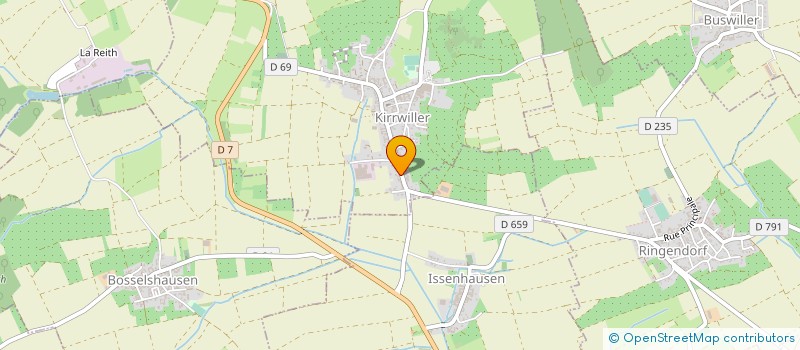 localisation de l'entreprise MADAME CHRISTIANE FAERBER  NIEDERSOULTZBACH